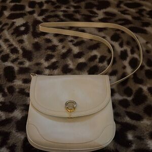 Gucci Vintage cream crossbody with removable strap